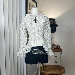 Vintage Victorian Ruffle Blouse